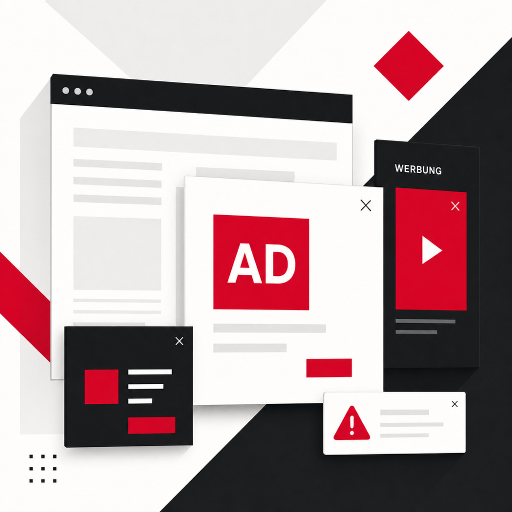 Werbebanner und Pop-Ups schaden Websites